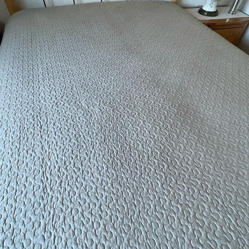 Taupe Textured Bedspread.  Queen Size